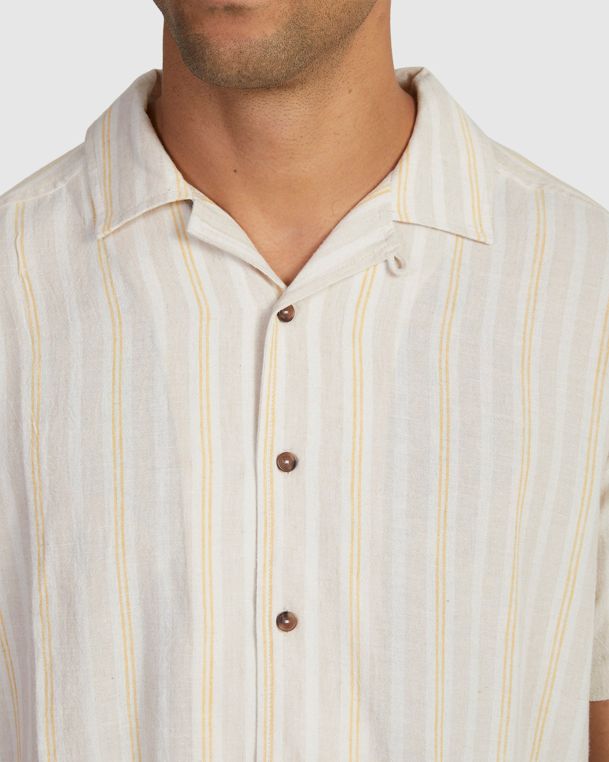 Mens Beat Stripe Short Sleeve Shirt