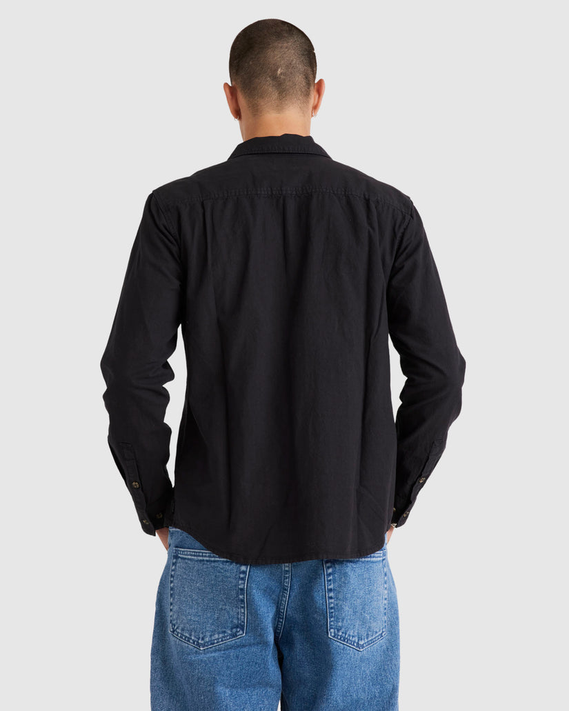 Mens Base Linen Long Sleeve Top