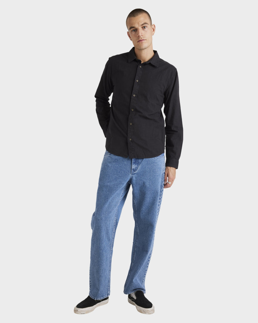 Mens Base Linen Long Sleeve Top