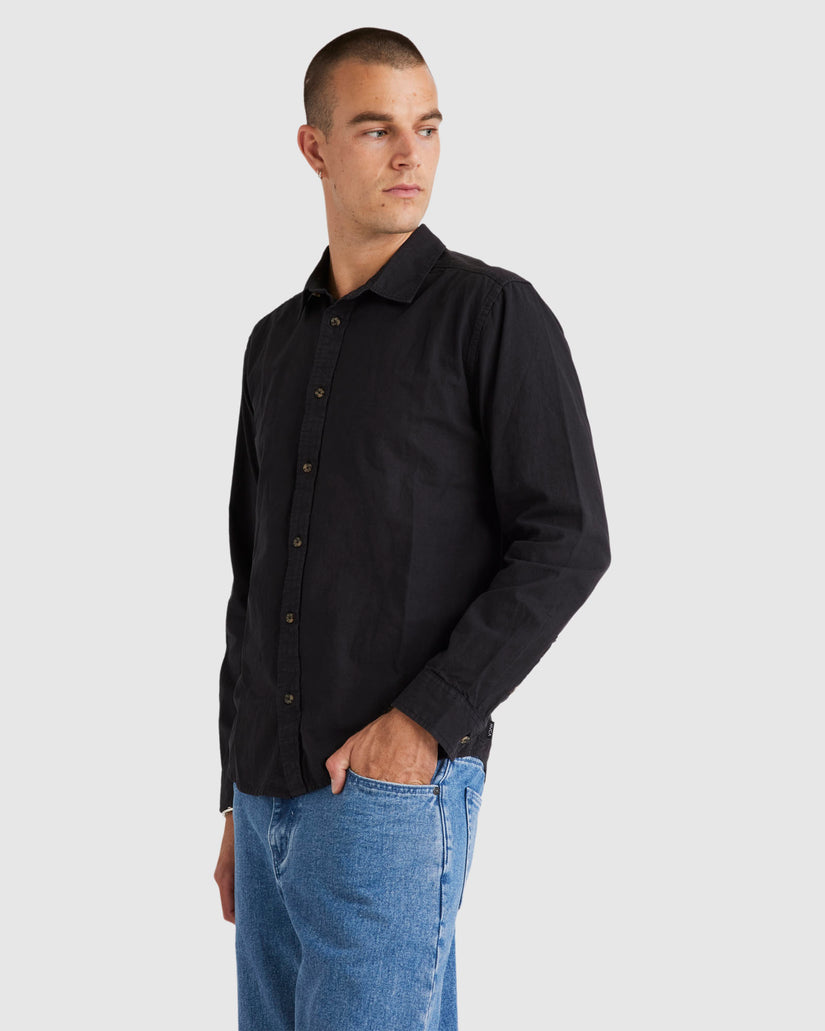 Mens Base Linen Long Sleeve Top