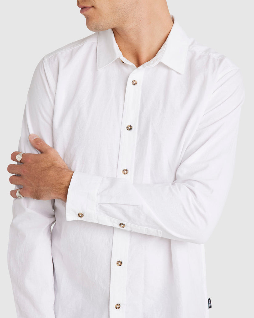 Mens Base Linen Long Sleeve Top