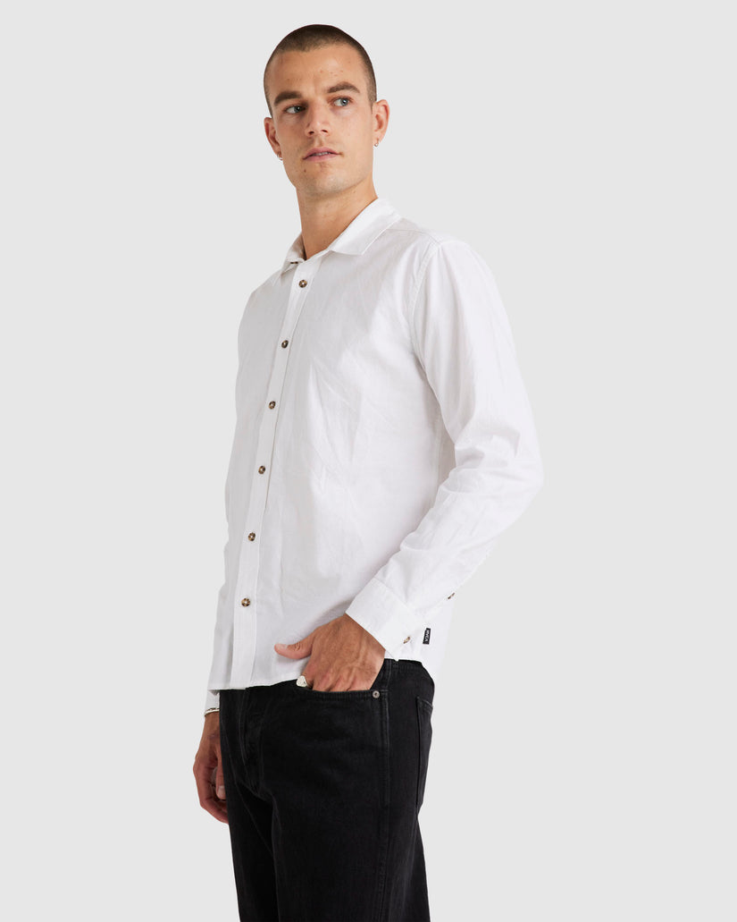 Mens Base Linen Long Sleeve Top