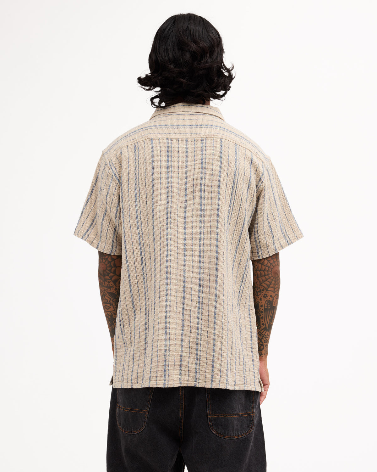 Mens Vacancy Stripe Short Sleeve Shirt