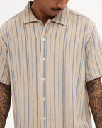 Mens Vacancy Stripe Short Sleeve Shirt