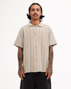 Mens Vacancy Stripe Short Sleeve Shirt