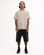 Mens Vacancy Stripe Short Sleeve Shirt