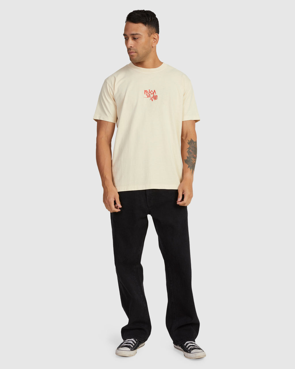 RVCA ROSES SS TEE