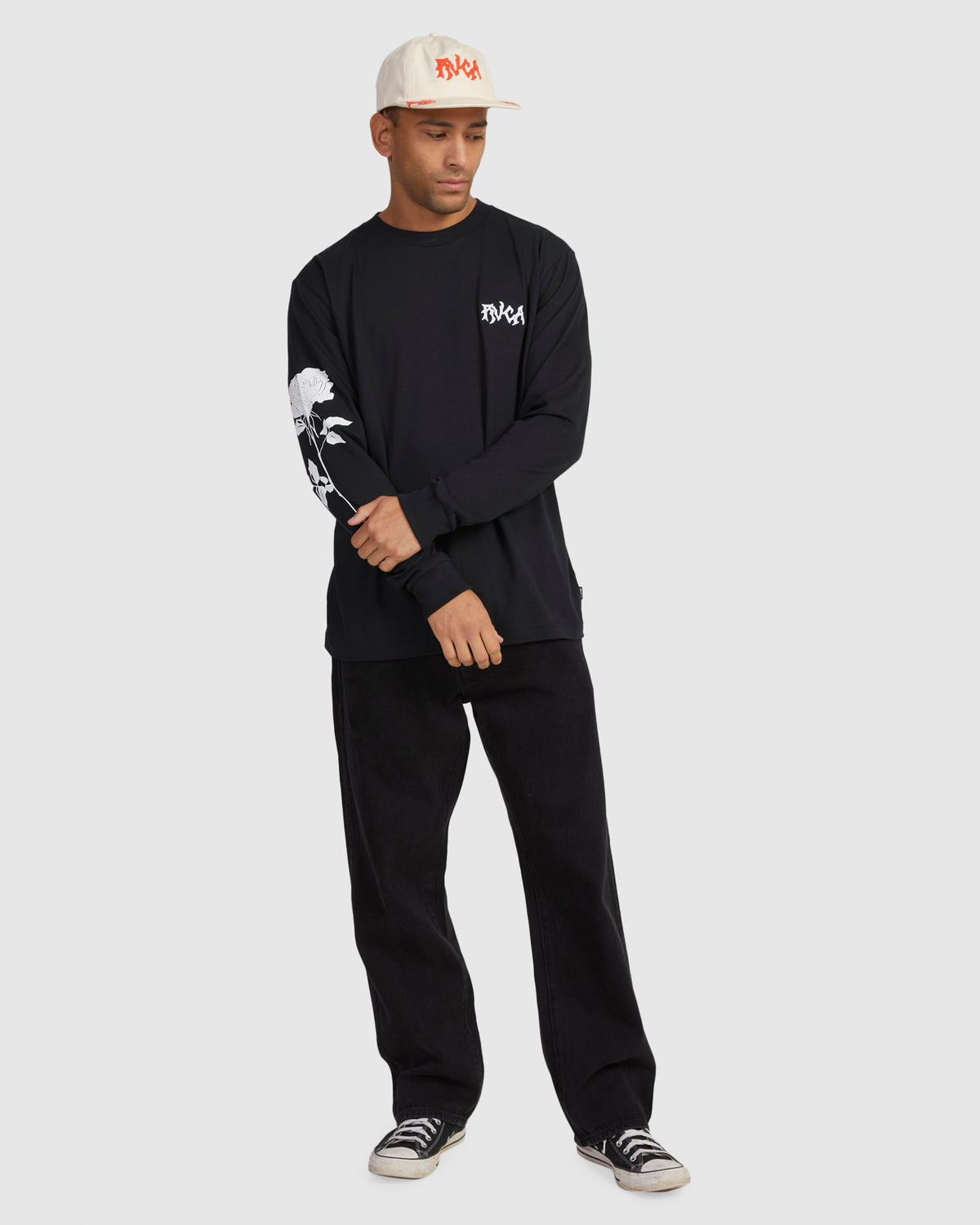 RVCA ROSE LS TEE