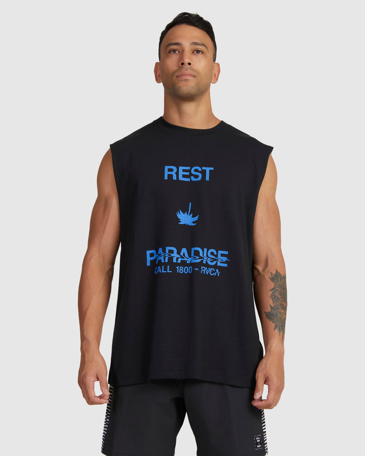Mens Call RVCA Muscle Tank Top