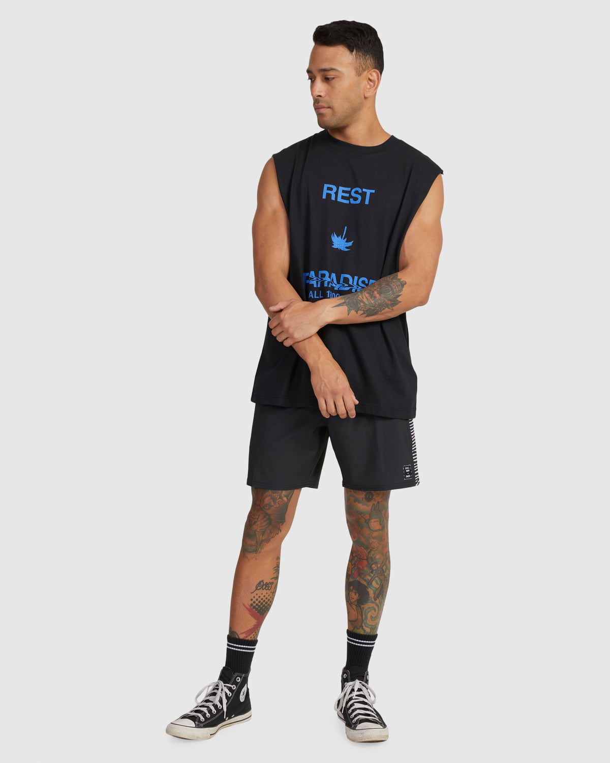 Mens Call RVCA Muscle Tank Top