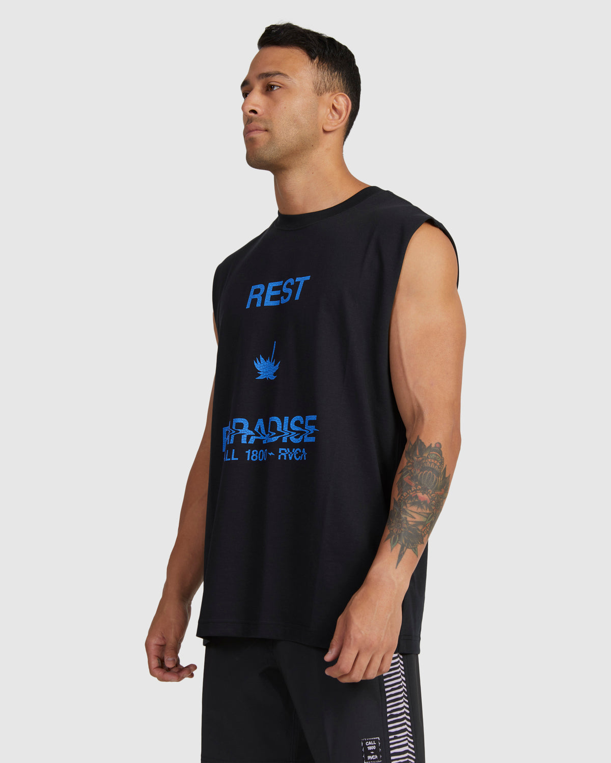 Mens Call RVCA Muscle Tank Top