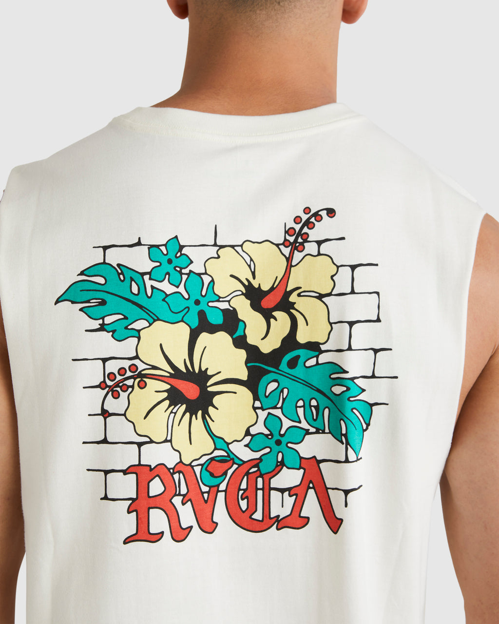 Mens Floral Park Muscle Shirt