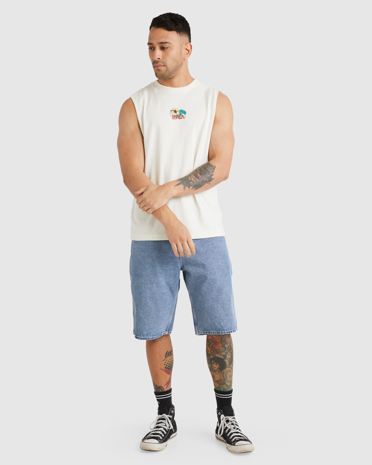 Mens Floral Park Muscle Shirt