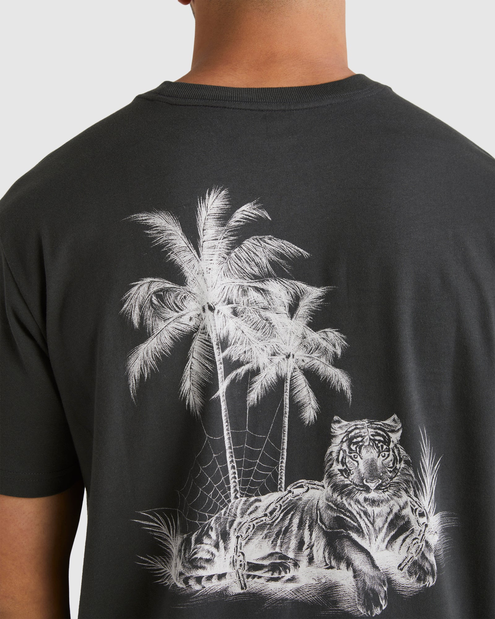 Buy Mens Benj Beach Tiger T shirt by RVCA Surf Dive n Ski
