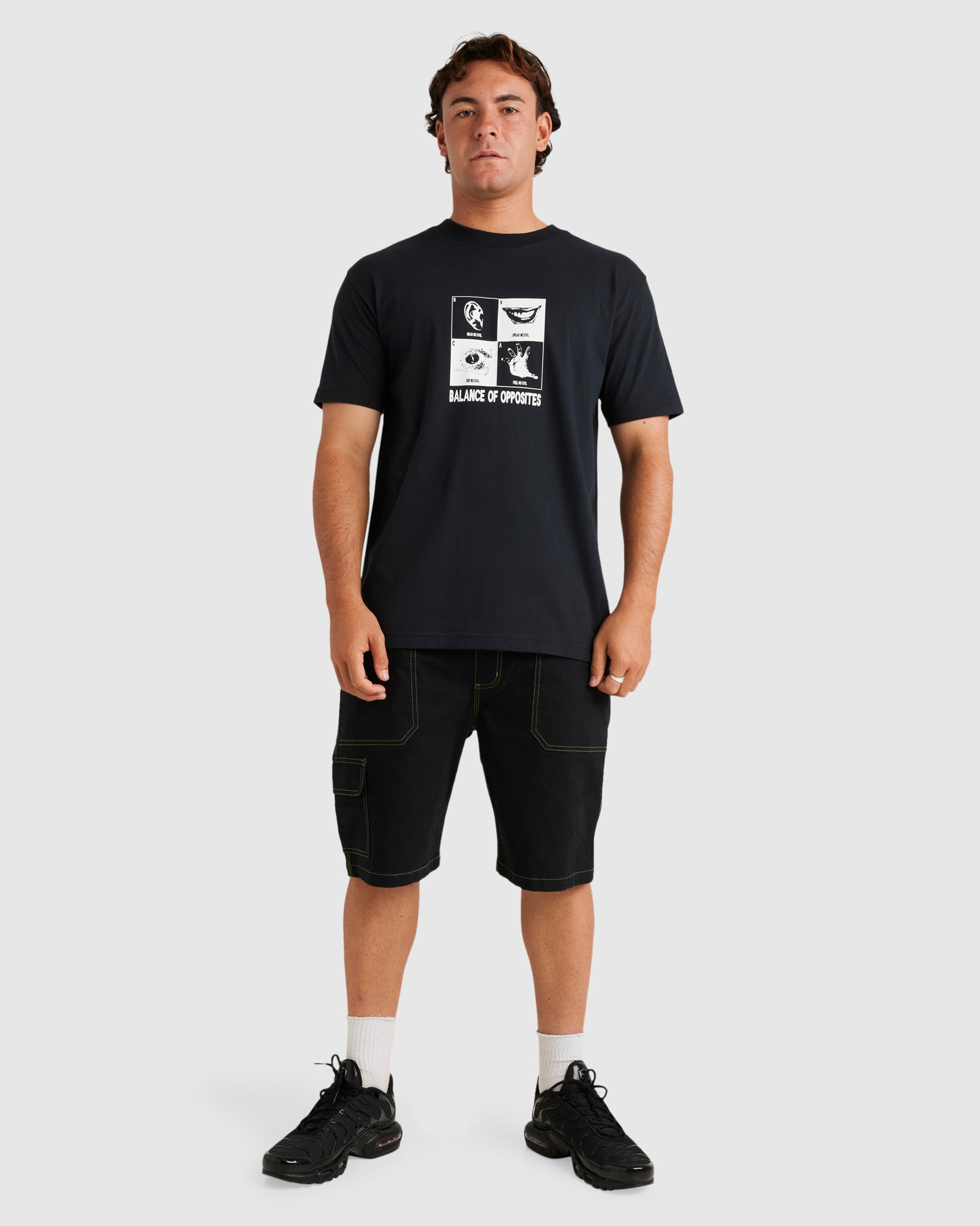 Buy Mens RVCA No Evil T Shirt by RVCA Surf Dive n Ski