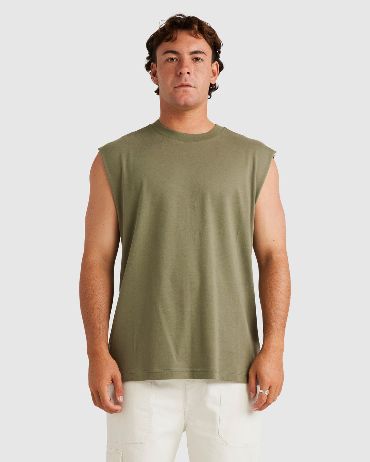 Mens RVCA Basic Muscle Shirts