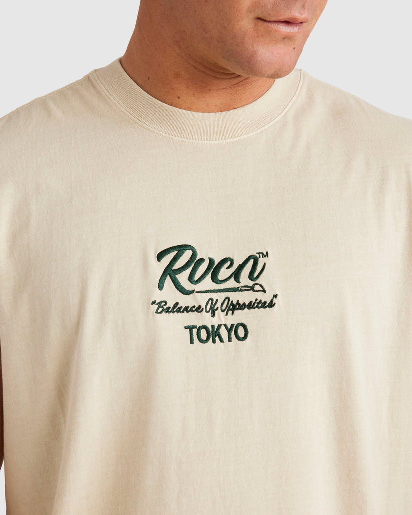 Mens RVCA Kanji Muscle Shirts