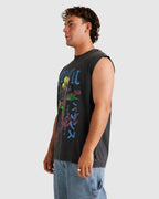 Mens Neon Lights Muscle Shirts