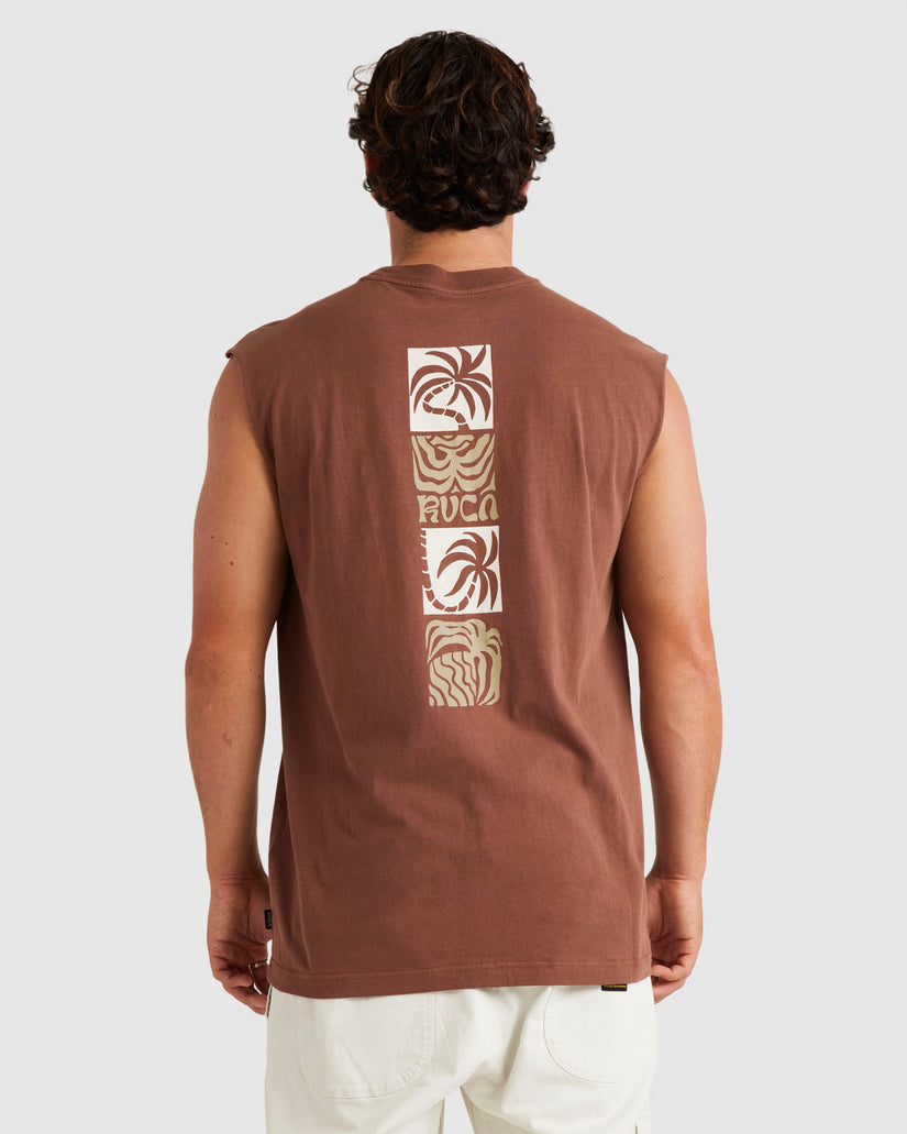 Mens Fronds Muscle Shirt