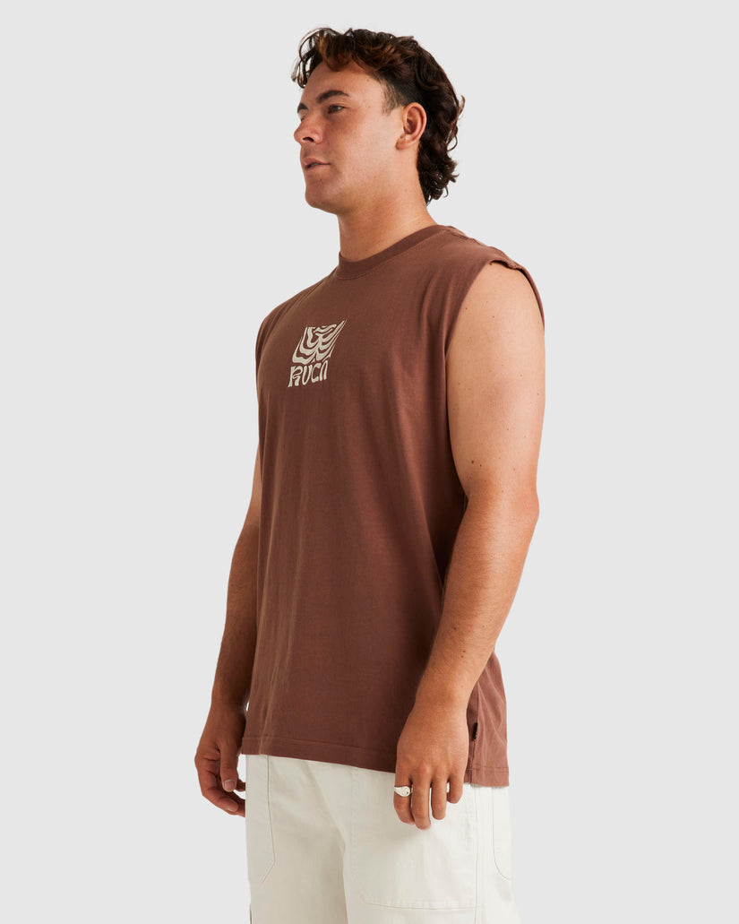 Mens Fronds Muscle Shirt