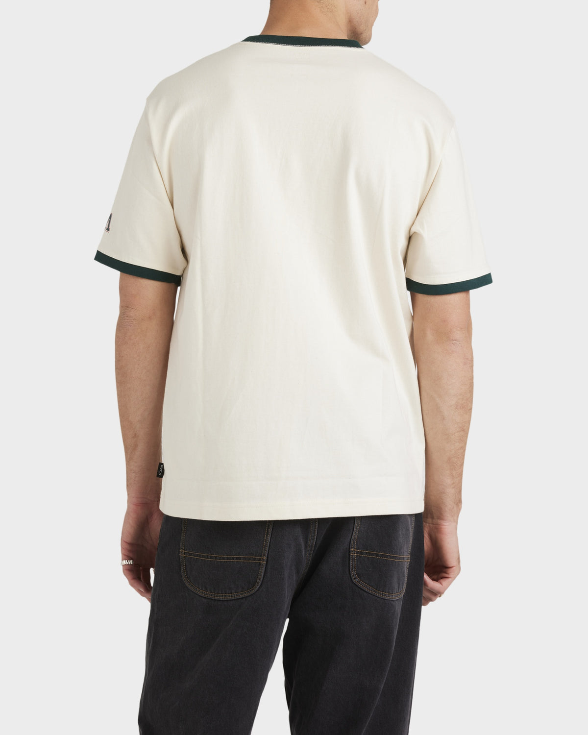 Mens Varsity Ringer Short Sleeve Shirt
