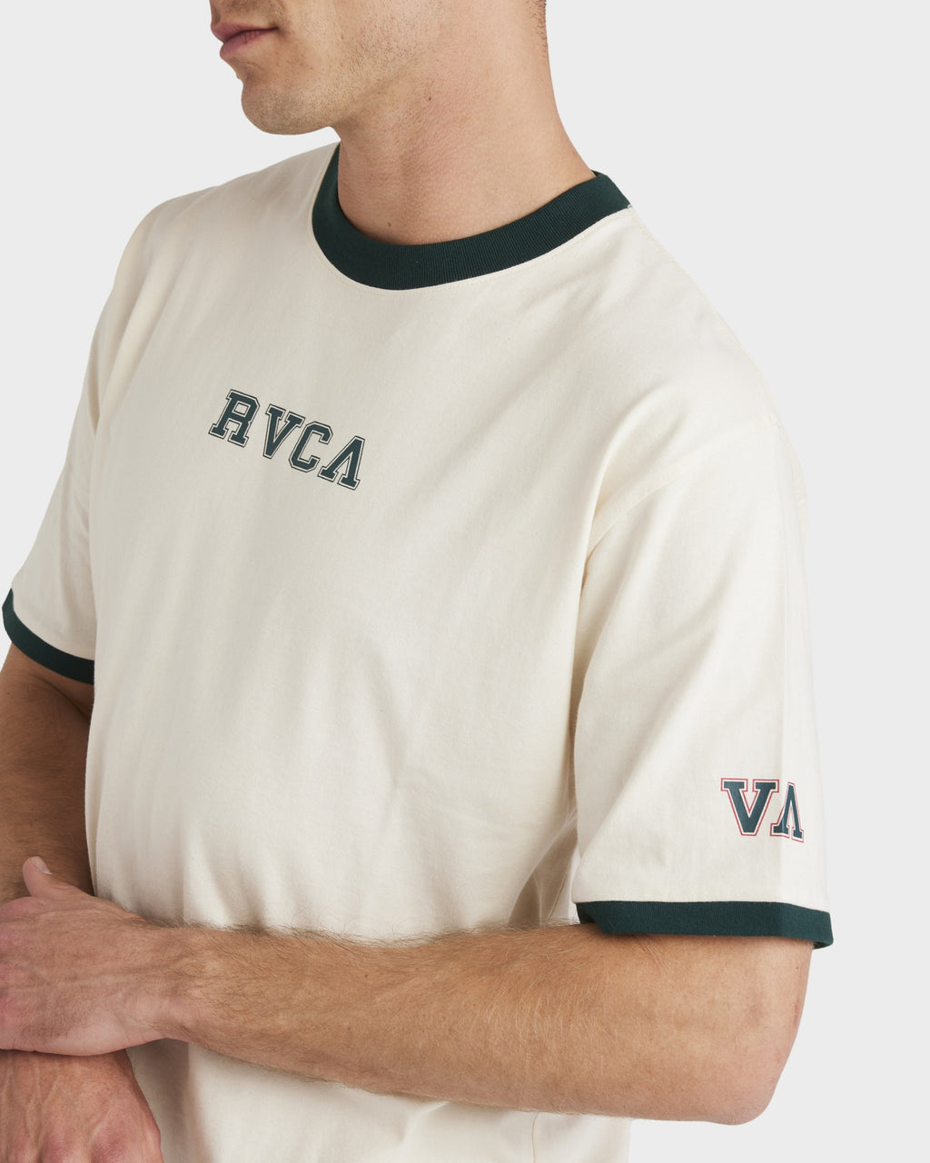 Mens Varsity Ringer Short Sleeve Shirt