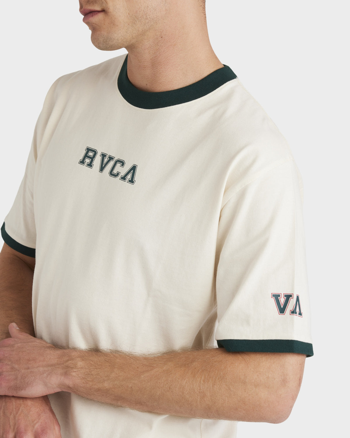 Mens Varsity Ringer Short Sleeve Shirt