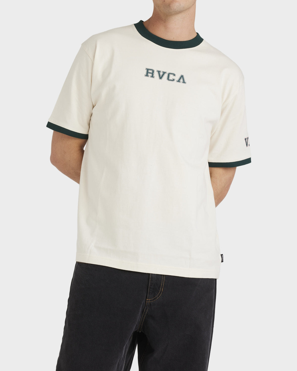 Mens Varsity Ringer Short Sleeve Shirt