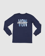 BOYS 8-16 TYPED LONG SLEEVE T-SHIRT