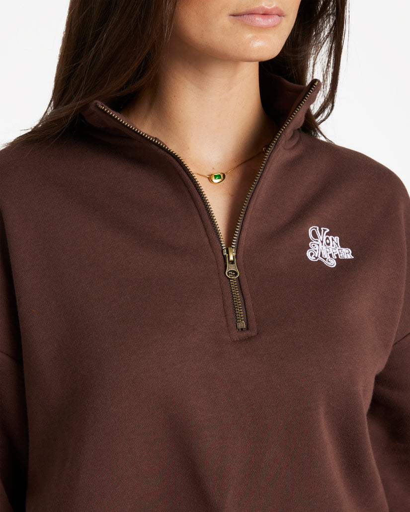 Womens Maya Half Zip Sweatshirt