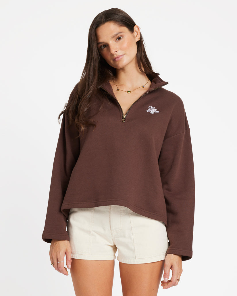 Womens Maya Half Zip Sweatshirt