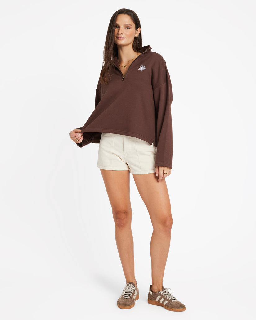 Womens Maya Half Zip Sweatshirt