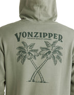 Mens Twin Palm Fleece Pullover Hoodie