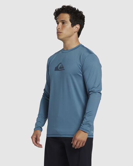 Boardstore Mens Solid Streak Long Sleeve Upf 50 Surf T-shirt by QUIKSILVER
