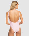 WOMENS HAPPY TERRY HIGH LEG ONE-PIECE SWIMSUIT