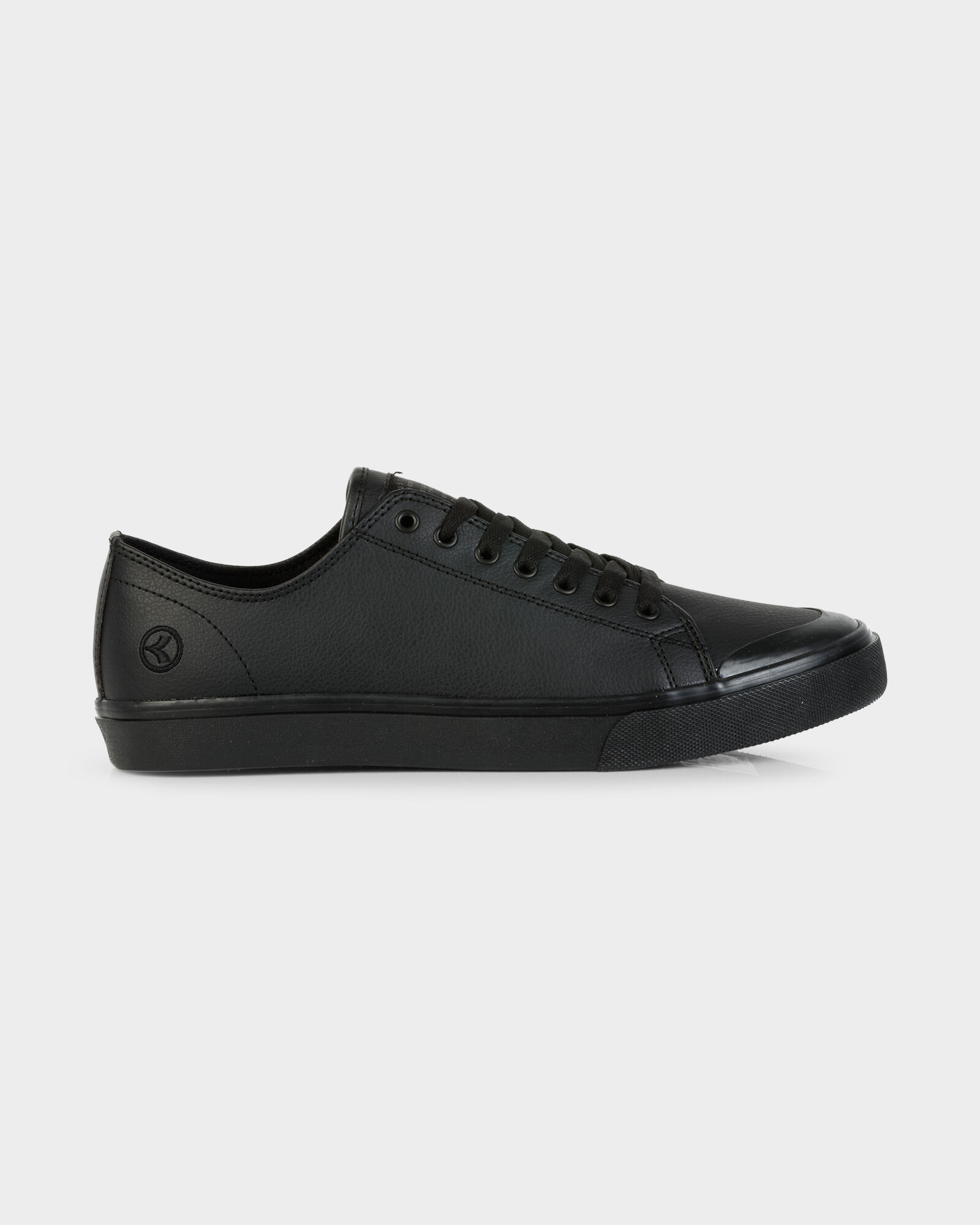 kustom black leather shoes