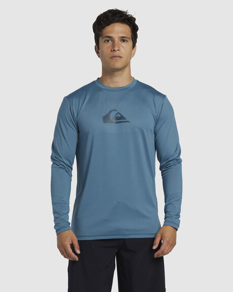 Boardstore Mens Solid Streak Long Sleeve Upf 50 Surf T-shirt by