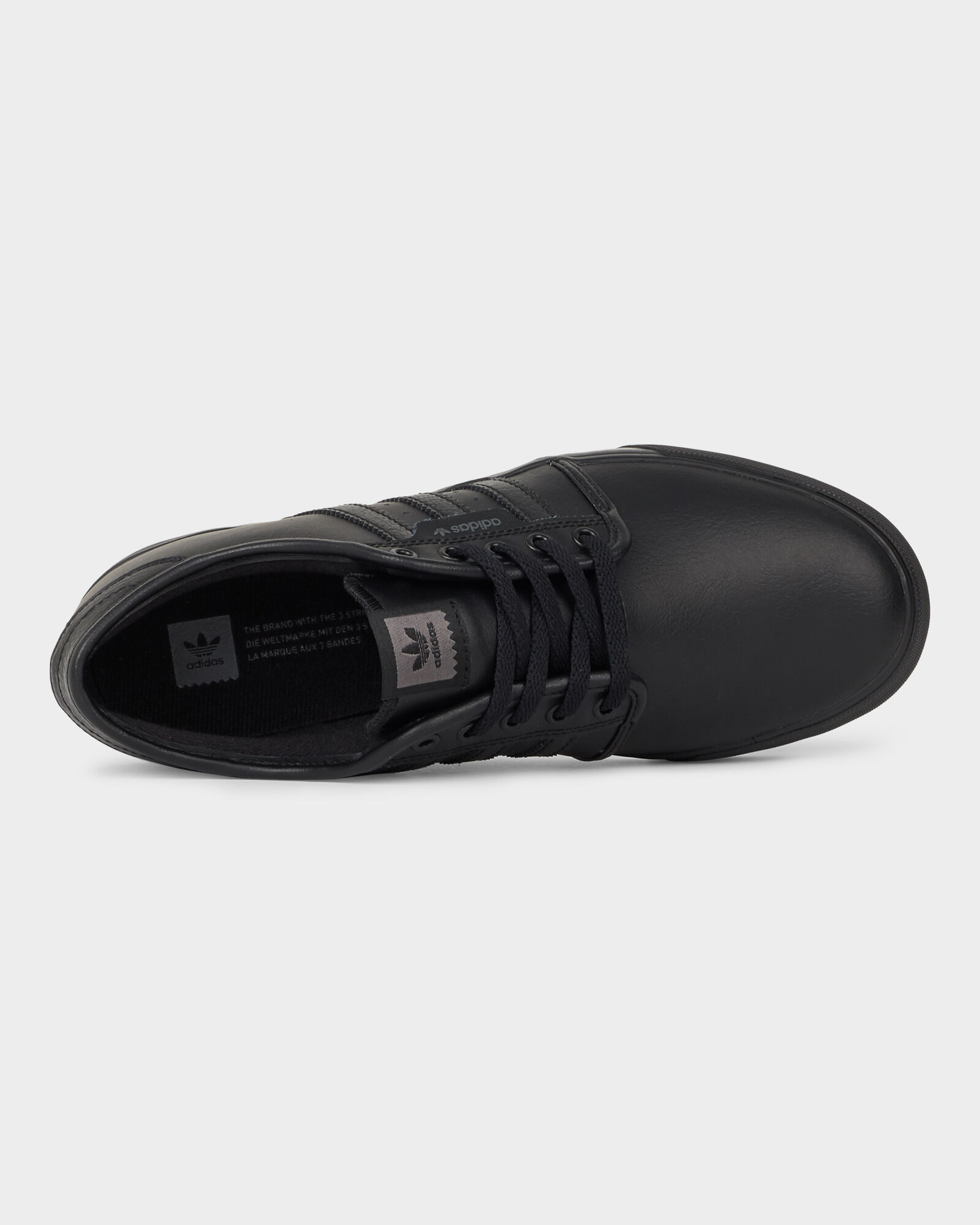 adidas seeley black leather