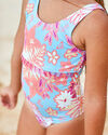 GIRLS 2-7 FUNNY CHILDHOOD ONE-PIECE SWIMSUIT