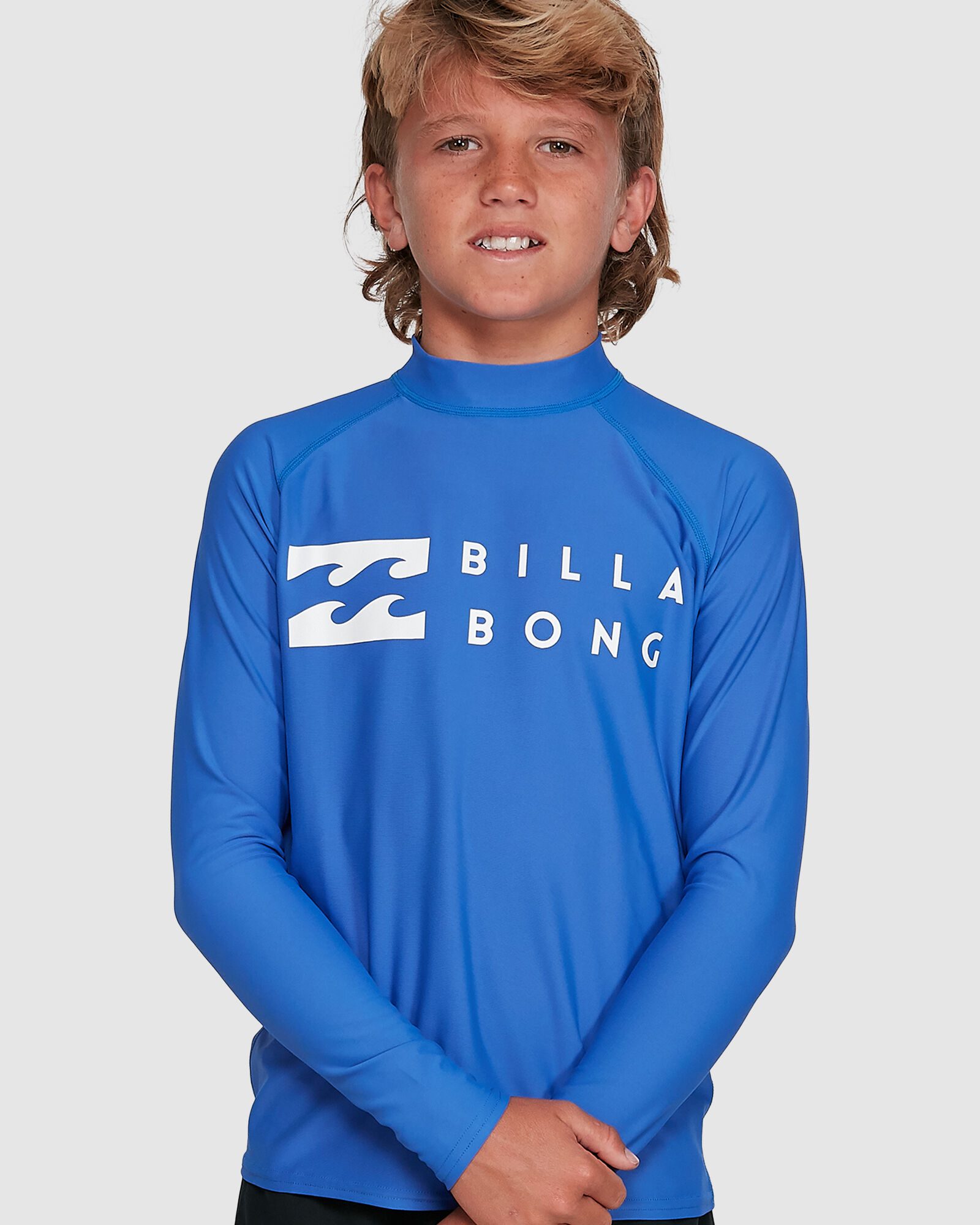BILLABONG Kids Youth Junior Unity Long Sleeve Quick Dry Lightweight Rash Vest Top Ocean Breathable Easy Stretch