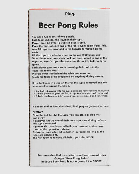 Mens Beer Pong by PLUG