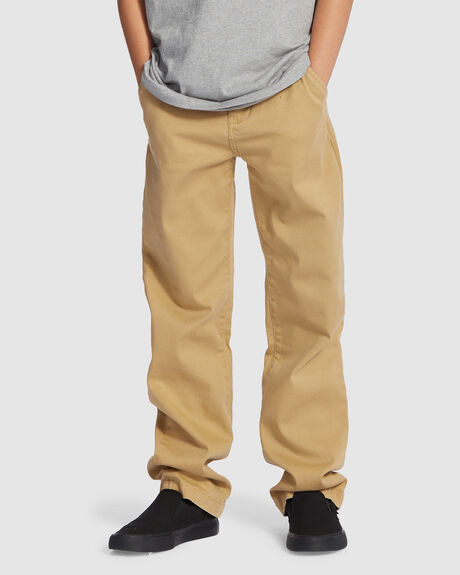 BOYS' WORKER RELAXED FIT CHINO PANTS