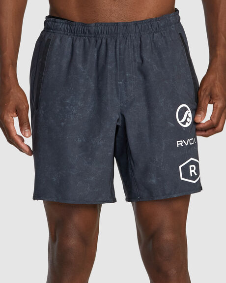 Mens Ruotolo Yogger Stretch 17 - Technical Training Shorts For Men by RVCA