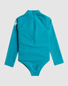HEATER - LONG SLEEVE ONE-PIECE SWIMSUIT FOR GIRLS 2-7