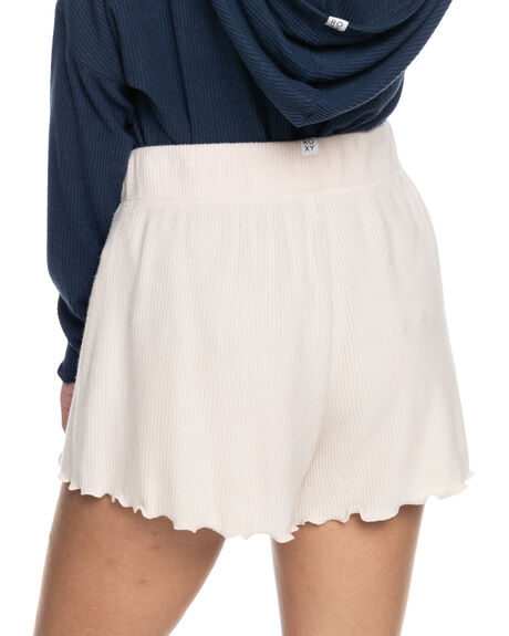 COZY DAY - RIB KNIT LOUNGE SHORTS FOR WOMEN