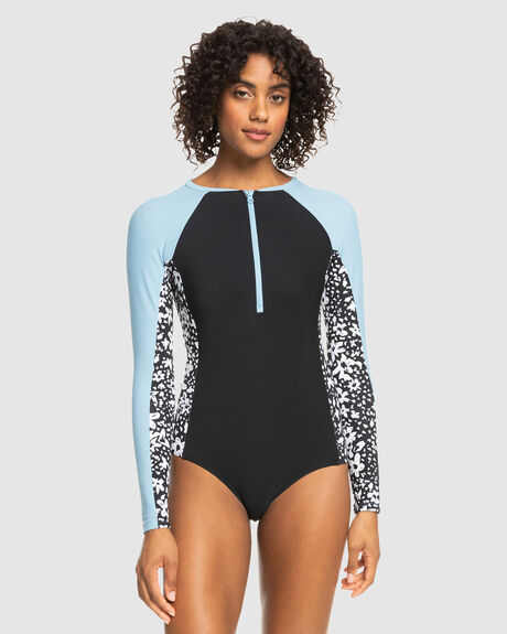 NEW 1MM UPF 50 LONG SLEEVE ONE-PIECE SWIMSUIT