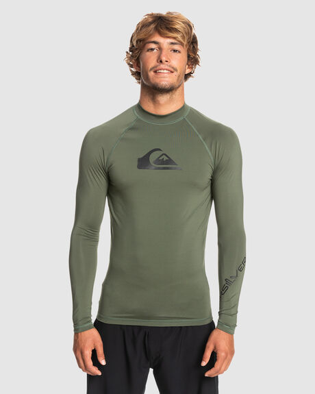 Boardstore Mens All Time Long Sleeve Upf 50 Rash Vest by QUIKSILVER