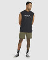 BIG RVCA WASHED - MUSCLE T-SHIRT FOR MEN
