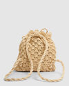 TIE STRAW BACKPACK