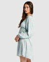 SWEETEST SHORES - PUFF SLEEVE DRESS FOR WOMEN